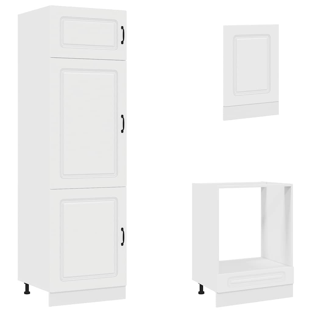 Set Mobili Cucina 7 pz Kalmar Bianco Truciolato
