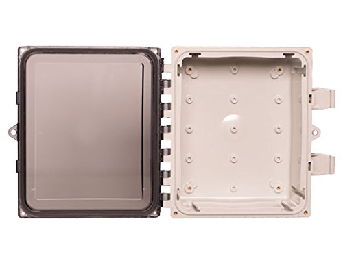 Heartland AH1084C Polycarbonate Enclosure with Hinged, Locking, Clear Cover, 10 x 8 x 4 Inches