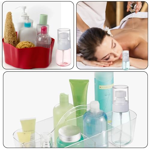 FDRJKN 4pcs small spray bottle, travel spray bottle, mini spray bottle, Refillable Travel Containers Plastic Hair Spray Bottle Sprayer For Perfume Skincare Makeup Lotion (2oz 30ml;2oz 60ml) - Image 7