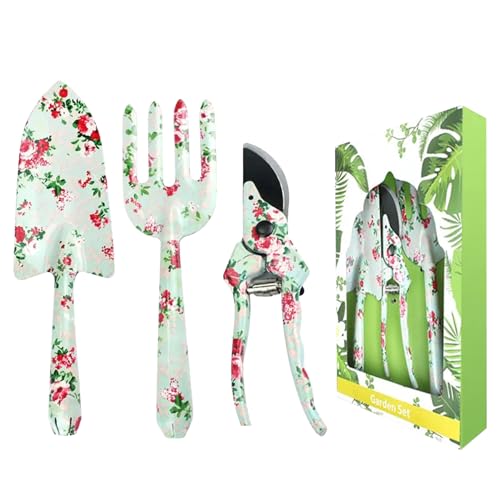 Set de herramientas de jardín para mujer 3 piezas miniatura 2
