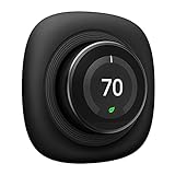 Fintie Wall Plate Cover Compatible with Google Nest Learning Thermostat 1st/2nd/3rd Generation, Practical Nest Learning Trim Kit, Easy Installation [Not Fits Nest E & Nest Thermostat 2020],Matte Black