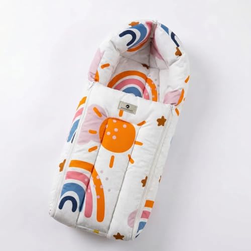 Image of StarAndDaisy 3 in 1 Baby Sleeping Bag for New Born, Baby Bedding Set, Washable & Foldable Cotton Design Godari, Toddlers Bed, Baby Bedding, Baby Mattress, Cradle Bed