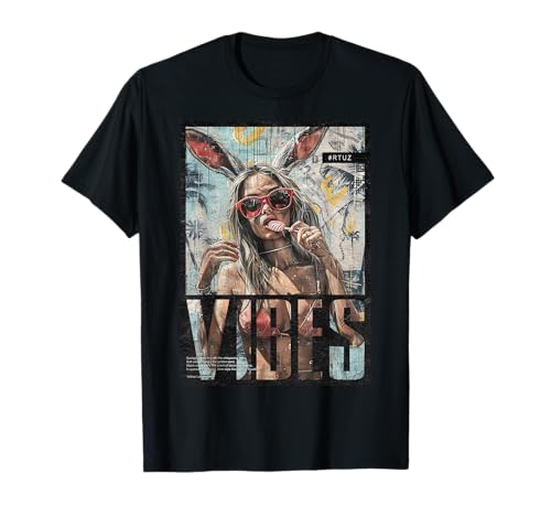 Vintage Girl Magazin Cover Sexy Model Pin-up T-Shirt, Small, Black