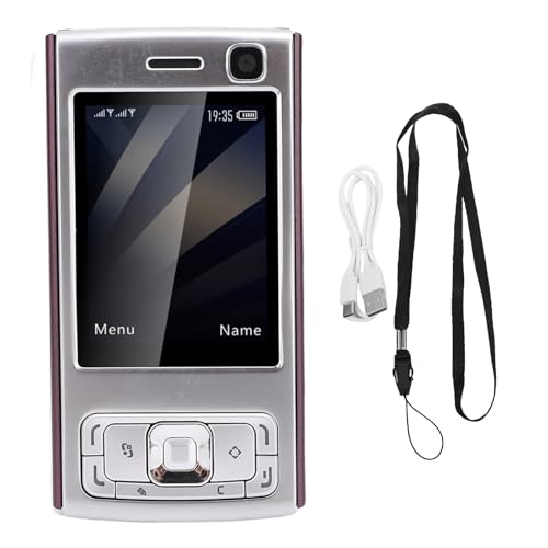 ASHATA Téléphone Portable débloqué GSM, Coque Coulissante, écran 2 Pouces, Haut-Parleur, Lecteur MP3/MP4, Emplacements pour Carte Nano SIM, Batterie 1000...
