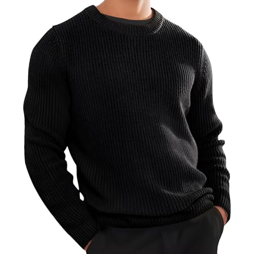 Men Casual Long Sleeves Crewneck Pullover Outdoor Sweaters Top