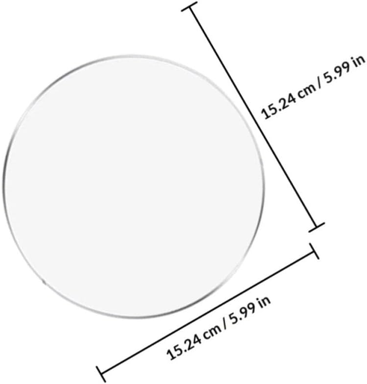 30 Pcs 6 Inch Acrylic Circle Blanks for DIY Picture Frames