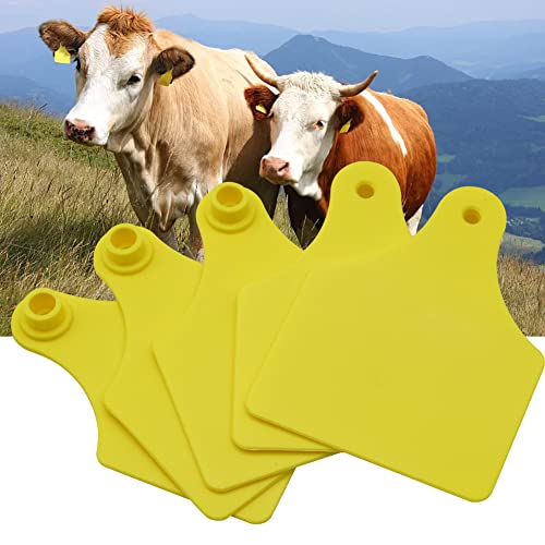 Etiquetas de orelha de gado TPU em branco 100 peças grandes etiquetas de orelha de vaca animais cart