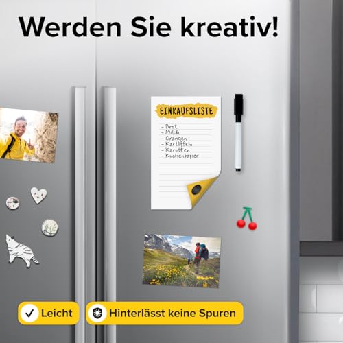 Hyperhaftende runde Flexible Magnete mit Selbstklebender Rückseite – (45 STK., 0,8\ × 0,08\) Magnetpunkte für Whiteboard – Sticker für Planung und Organisation – Must-Have für Lehrer.