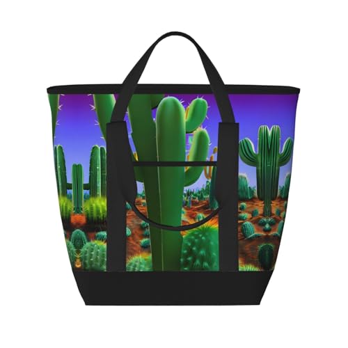 Sac de courses isotherme réutilisable grand format noir style désert