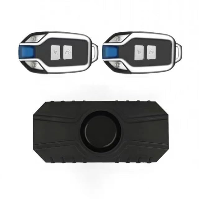 Kabelloser Fahrradalarm mit Vibrationssensor, 113dB Anti-Diebstahl-Sirene, IP55 Wasserdicht USB Wiederaufladbare Sicherheitsvorrichtung für Motorrad E-Bike, 7-stufige Empfindlichkeit