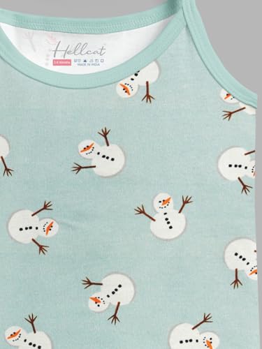 Image of HELLCAT 100% Cotton Strap Open Jhabla T Shirt and Nappy Matching Co-ords Set for Babies - Pack of 3 | Jabla and Langot Set for Babies (Unisex)