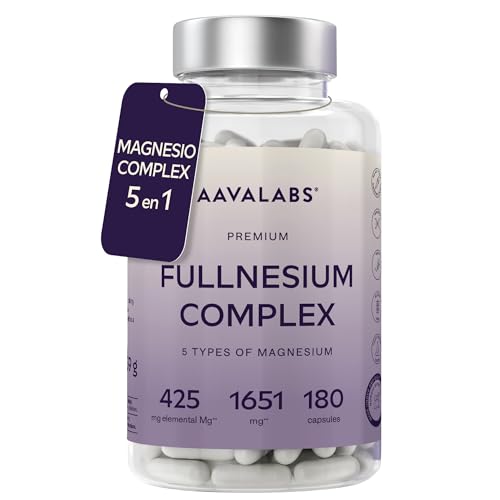 Complejo de magnesio 5 en 1 – 180 Cápsulas – 825mg – 1 Cápsula al Día