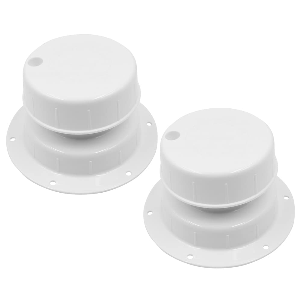 Kit de Tapa de ventilación de plomería RV, 2 uds, Tapa de ventilación de alcantarillado de Techo RV, casa para Remolque de tubería de 1 a 2 3/8 Pulgadas, Caravana, Autocaravana