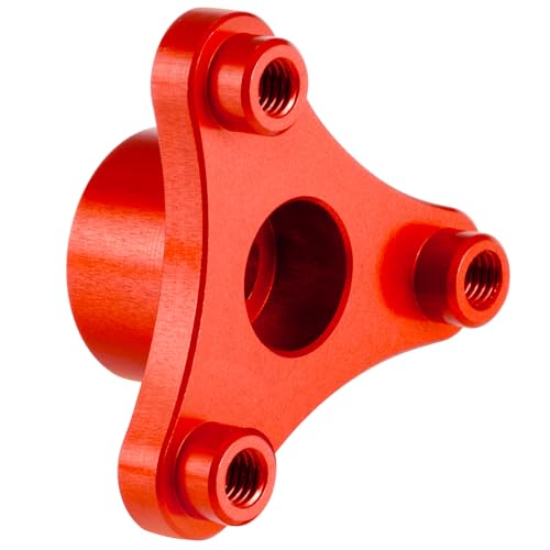 MORFUM Aluminum Alloy RC Gearbox Slipper Clutch Eliminator Gear Adapter Compatible with Tra-xxas Slash Rustler Stampede 4x4 VXL 1/10 RC Crawler Car Upgrade Parts (Red)