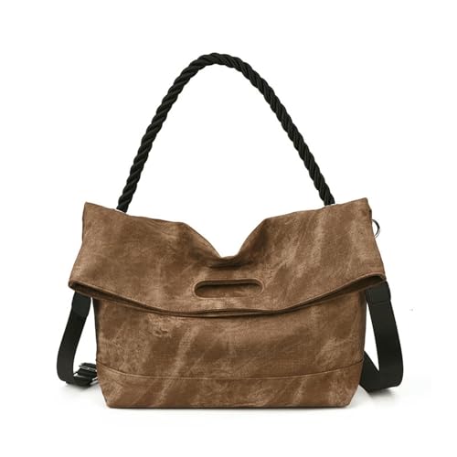 Sac femme de banlieue rétro à main grand fourre-tout noir