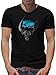 TShirt-People Alien Nostromo - Maglietta da uomo con scollo a V Nero  XXL
