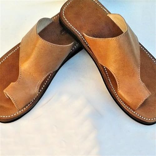 Men's Plus Size Summer Casual Ring Toe Bunion Slippers, Slip-On Flip Flopsslippers, Front and Rear Hollow Fish Mouth Square Head Outdoor Sandals, for Plantar Fasciitis Orthopedaic2