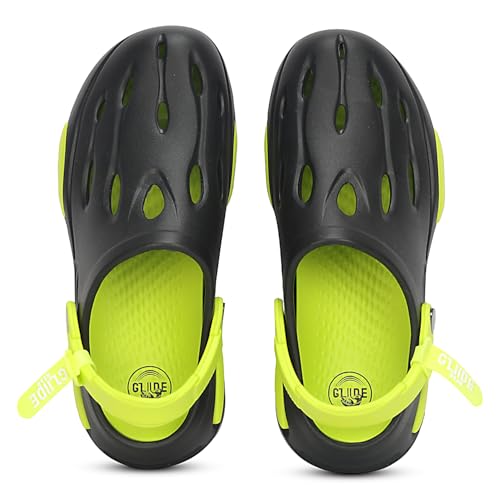 Image of Kraasa Glide Gear Men's Eva Casual Clogs for Everyday use | Sandals with Adjustable Back Strap | Lightweight, Comfortable | Stylish and Waterproof Mules