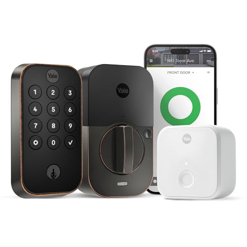Image of Yale Assure Lock 2 Keypad with Wi-Fi Connect Bridge for Extended Battery Life, Oil Rubbed Bronze Deadbolt for Vacation Rental Hosts, YRD410-CB1-0BP