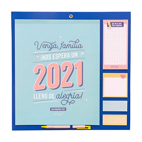 Mr. Wonderful Calendario familiar - Venga, família, ¡Nos espera un 2021 lleno de alegría!