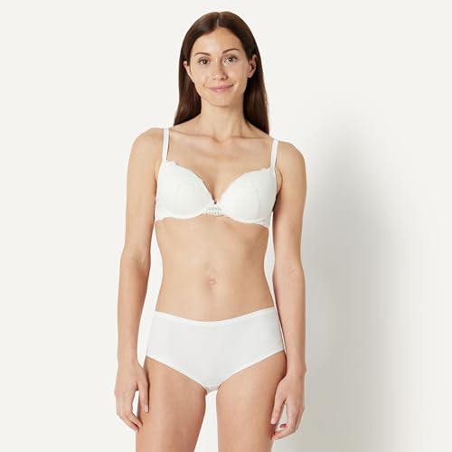 Image of Amazon Essentials Women's Padded Underwire Lace Push-Up Bra, Pack of 2