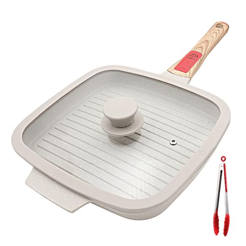 RANX INGST Grillpfanne Induktion mit Abnehmbarer Griff, 26 x...