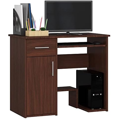 ADGO Jay Schreibtisch 90x74x50cm, 1 Schublade und 1 Schrank Cover