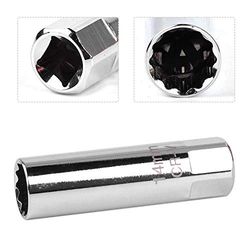 Sangmei Soquete de vela de ignição de parede fina de 14 mm Soquetes de vela de ignição de unidade de