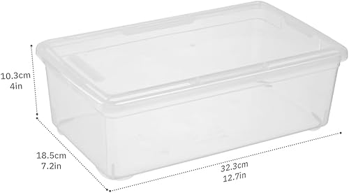 Miniatura 2 de Caja de almacenamiento de zapatos, caja de almacenamiento apilable de plástico transparente con tapa, contenedores duraderos para zapatos,