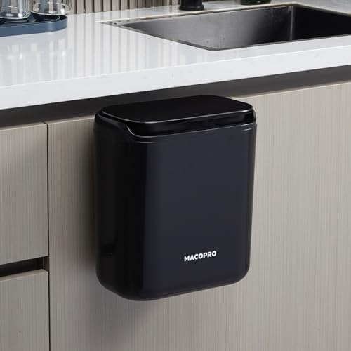 Caneca de basura colgante MACOPRO 8L con tapa para cocina
