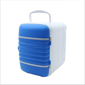 Q-HL draagbare koelkast, 4 l auto koelkast, 12v24v, grote auto vrachtwagen temperatuurcontrolebox, mini-koelkast (kleur: blauw)