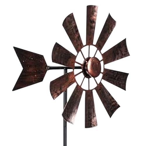 Csafyrt Wind Spinners Outdoor Metal 28.7x9.5 Waterproof Garden Wind Spinners Vintage Wind Sculptures & Spinners