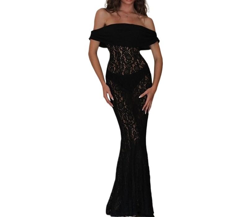 Amazon.com: Women's New Sexy See-Through Lace Slimming Chest-Wrapped Long Dress for Women (Color : Black, Size : Small) : Clothing, Shoes & Jewelry Amazon.com: Women's New Sexy See-Through Lace Slimming Chest-Wrapped Long Dress for Women (Color : Black, Size : Small) : Clothing, Shoes & Jewelry