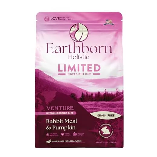 Earthborn Holistic Venture Rabbit Meal & Pumpkin 25 lb. Limited Ingredient Grain-Free Dry Dog Food