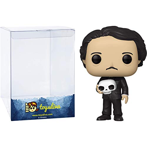 Edgar Allan Poe: Funk O Pop! Icons Vinyl Figure Bundle With 1 Compatible 'Toysdiva' Graphic Protector (021-46774 - B)