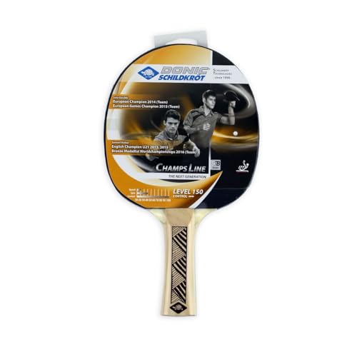 Donic-Schildkröt Raqueta de Tenis de Mesa Champs Line 150, Espinillas en el Interior, Almohadilla Jade - ITTF, 705116