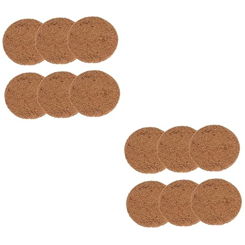 Image of Angoily 12 Pcs Pigeon Nest with Brown Cushion Bird Nesting Chicken Bedding Nesting Pads for Pigeons Pigeon Supplies Thicken Pigeon Parrot Breeding Nest Pigeon Coop Natural Coir Pigeon Cage