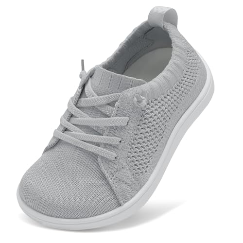 Image of LeIsfIt Toddler Shoes Girls Boys Wide Shoes Kids Zero Drop Minimalist Sneakers Barefoot Slip on Tennis Sneakers