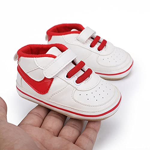 Image of Clowora Unsex Baby Shoes Boys Girls Infant Sneakers Non-Slip Soft Rubber Sole Toddler Crib First Walker Lightweight Shoes