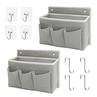 Dermalyx 2 Stück Wand Organizer Tasche Hängekörbe Mit Großer Mesh Abteilung Und 3 Taschen Tür Organizer Platzsparend Aufbewahrung Für Schlafzimmer Wohnmobil Camper