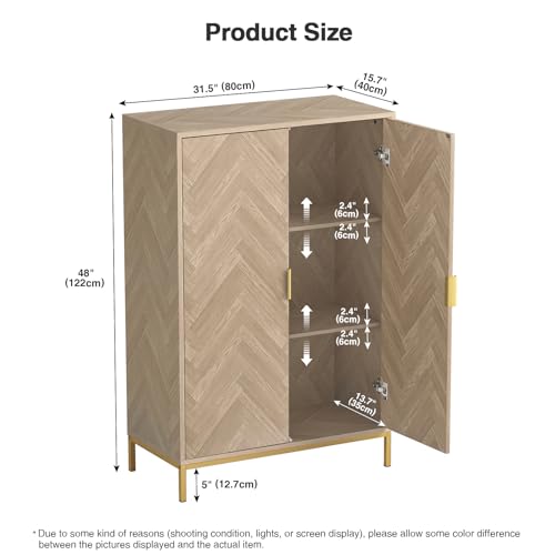 Anmytek2doorwoodaccentstoragecabinet43hnaturaloaktallsideboardfurniturewithadjustableshelvesforlivingroomkitchenh0034 Urban Country Home Decor Anmytek 2 door wood accent storage cabinet 43 h natural oak tall sideboard furniture with adjustable shelves for living room kitchen h0034 urban country home decor