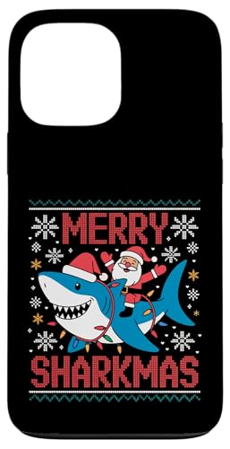 Merry Sharkmas AO[Z[^[ T^ CfBO V[N Cgt X}zP[X iPhone 13 Pro Max p