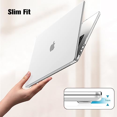 Fintie Etui kompatybilne z MacBook Air 15 M2 z chipem (wydanie 2023) A2941, ultracienkie, twarde etui ochronne, kompatybilne z MacBook Air 15,3" Retina, przezroczyste