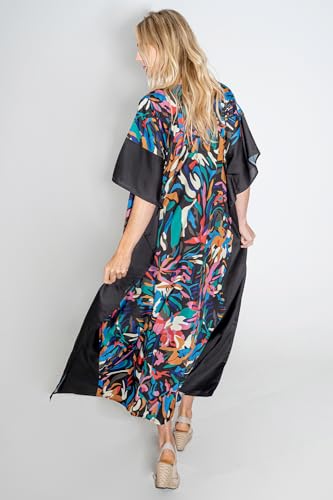 Image of Miss Lavish London Short Caftan Beach Dress, Plus Size African Kaftan, Womens Resort Wear
