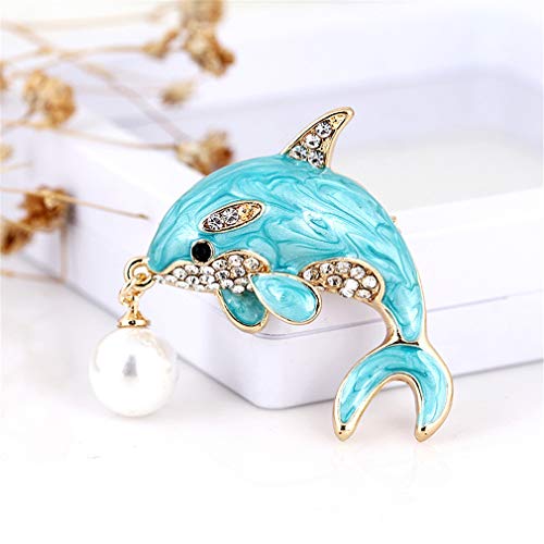 Image of YAZILIND Cute Brooch Men Women Breastpin Fashion Animal brooches pin Rhinestones Clothing Accessories Birthday Corsage Jewelry
