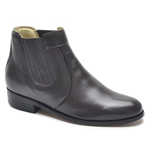 Botina Masculina Social Bota Casual Couro legitimo Sola Em Couro (Marrom, BR, Adulto, Numérico, 44)