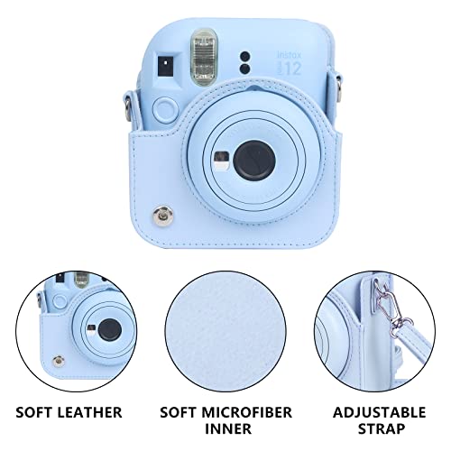 Funda para cámara Fujifilm Instax Mini 12 color azul pastel miniatura 5