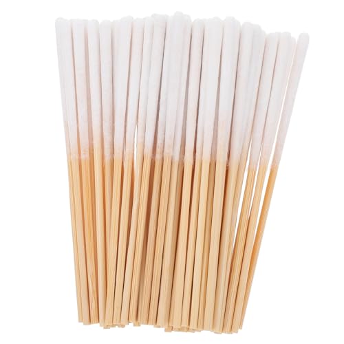 IWOWHERO 300pcs Pointed Tip Makeup Swabs Cotton Swabs for Nail Polish Tip Portable Pointy Swabs Gentle on Skin Sturdy Wooden Handle