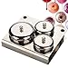 Monomer Holder Mini Dish Pot, 3pcs Stainless Steel Nail Art Mini Powder Liquid Set Stainless Steel Nail Art Mini Manicure