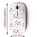 CJCBROES 2.4G Wireless Mouse with Cute Pattern Design for All Laptops and Desktops with Nano Receiver - Print Cute Cow